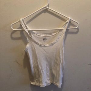 Brandy Melville White Lace Tank